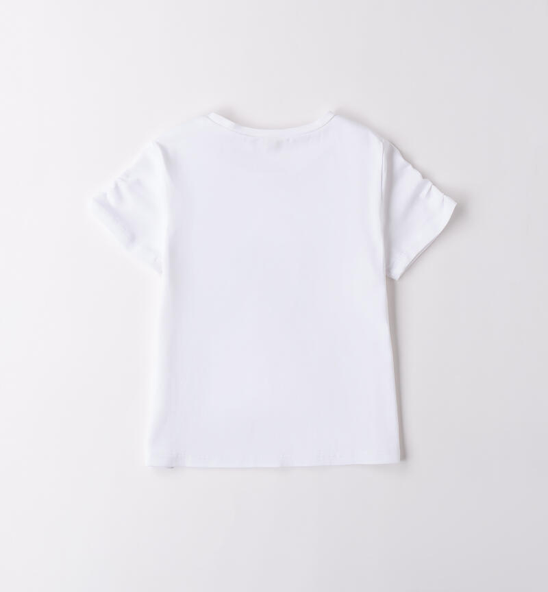 Girl's Sarabanda T-shirt BIANCO-0113