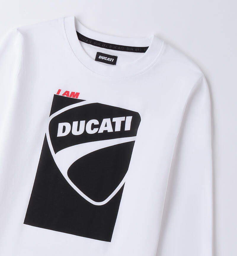 Ducati T-shirt for boys BIANCO-0113