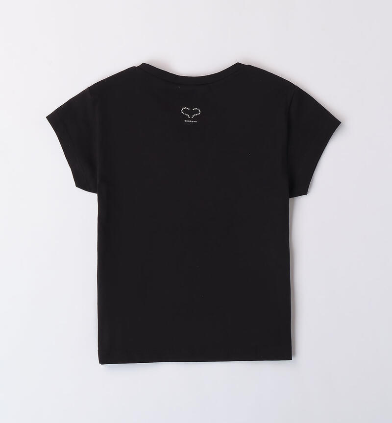 Girls' short-sleeved top NERO-0658