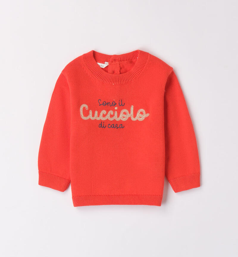 Boys' crew neck jumper PAPAIA-2214