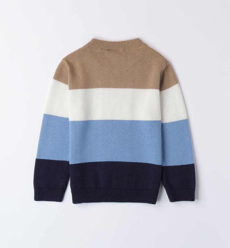 Striped sweater for boys NAVY-3854