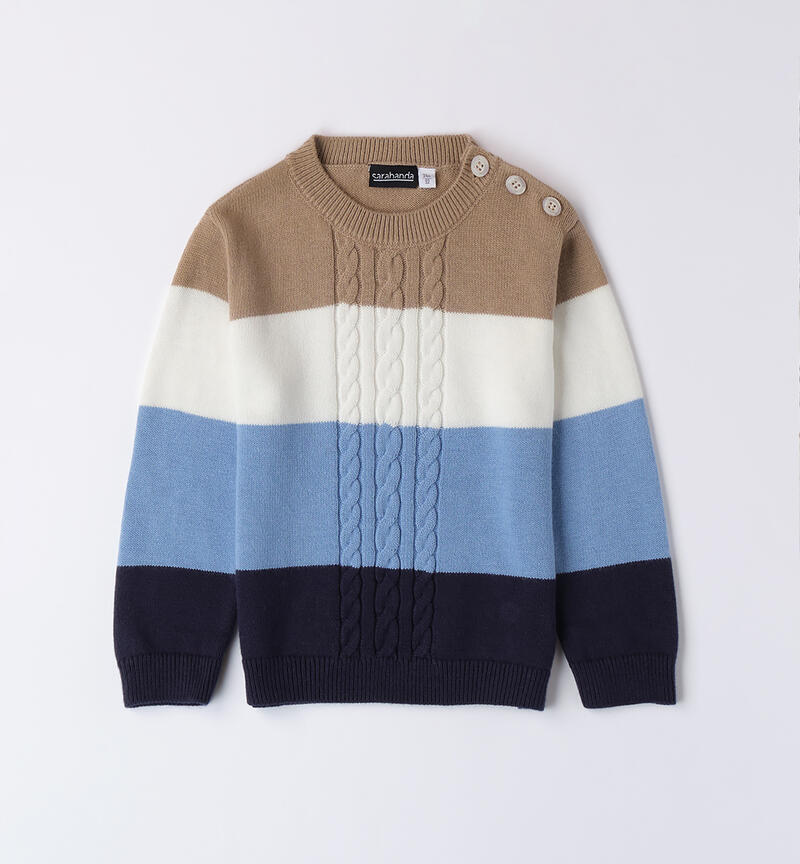 Striped sweater for boys NAVY-3854