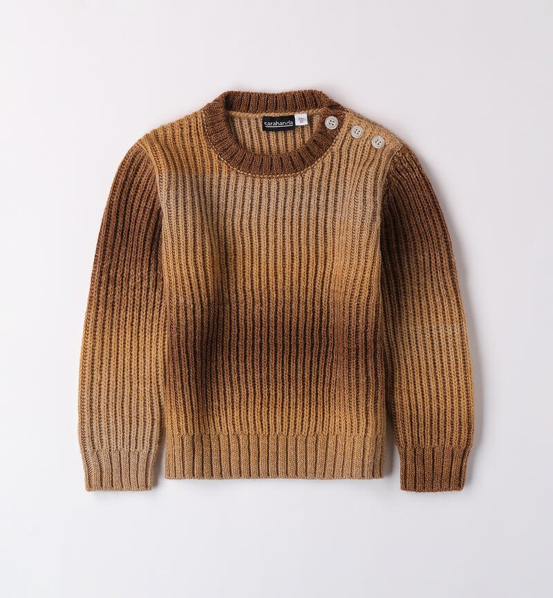 Crew neck sweater for boys BEIGE-1117