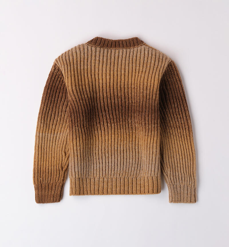 Crew neck sweater for boys BEIGE-1117