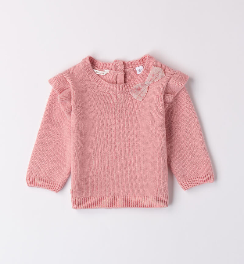 Maglione bimba con fiocco
 ROSA-2524