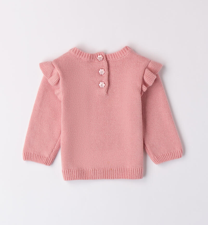 Sweater for baby girl with bow ROSA-2524