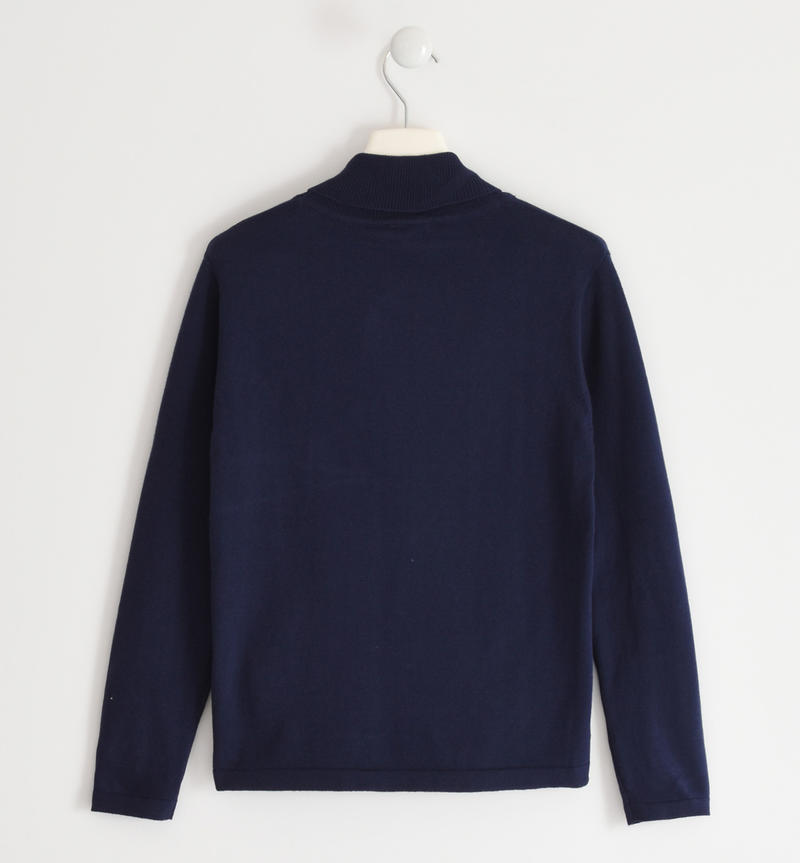 Maglione collo alto ragazzo da 8 a 16 anni Sarabanda NAVY-3854