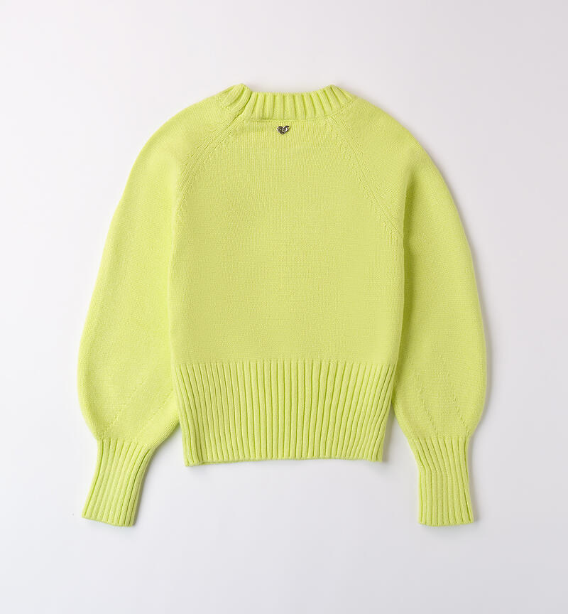 Sweater for girls VERDE ACIDO-5232