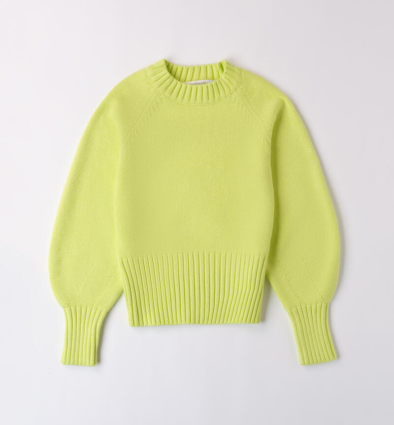 Sweater for girls VERDE ACIDO-5232