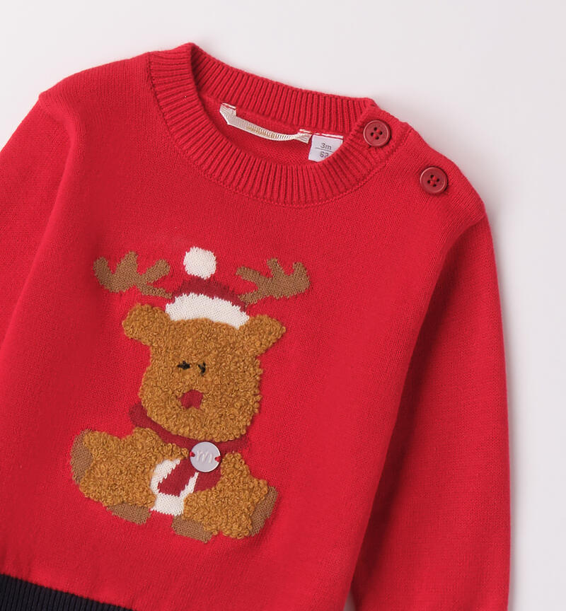 Christmas sweater for baby ROSSO-2253