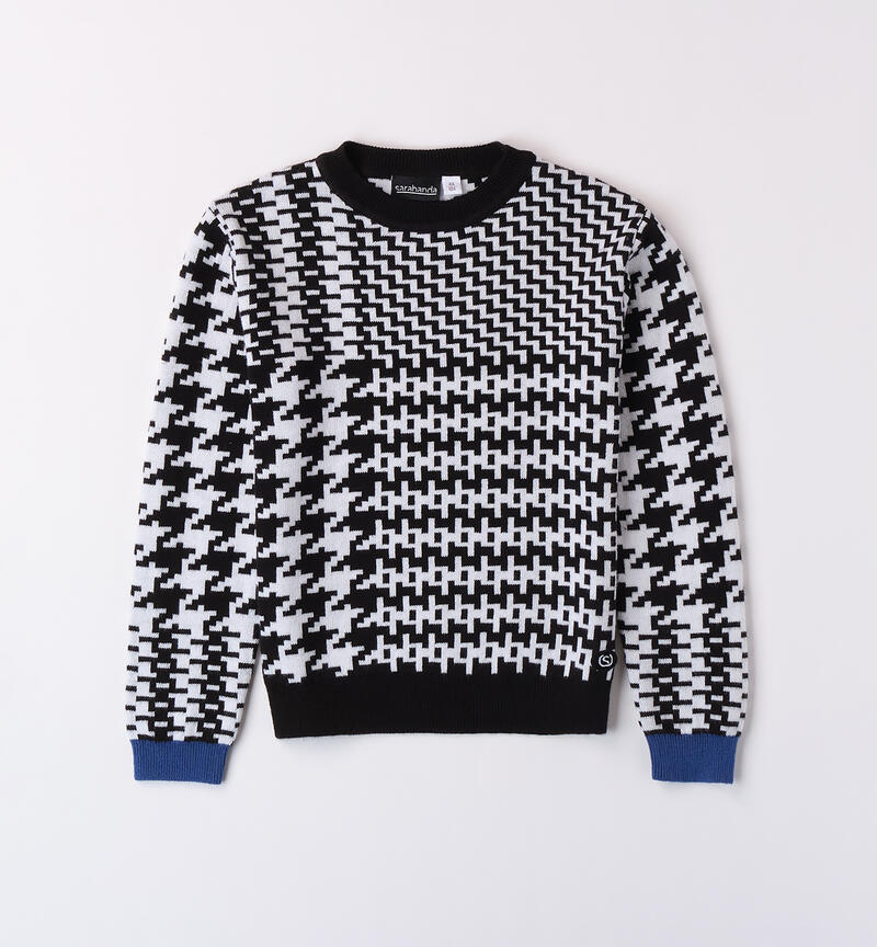 Black sweater for boys NERO-0658