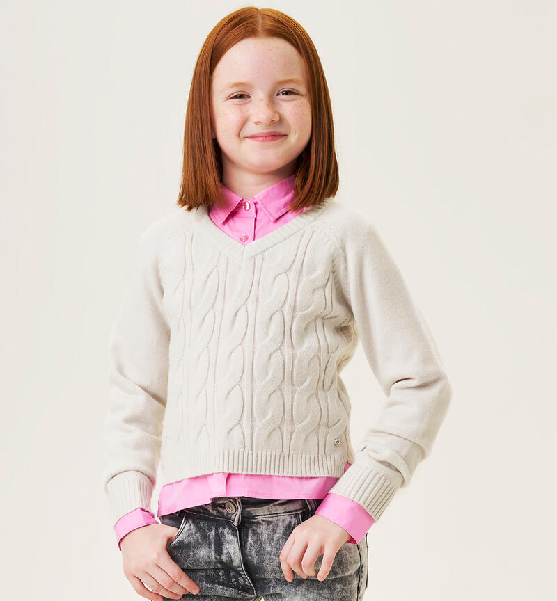 Sweater for girls GRIGIO-0561