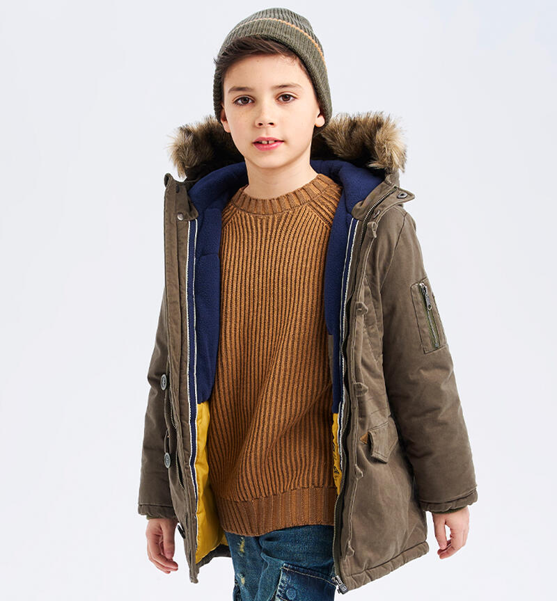 Maglione ragazzo invernale MARRONE-0949