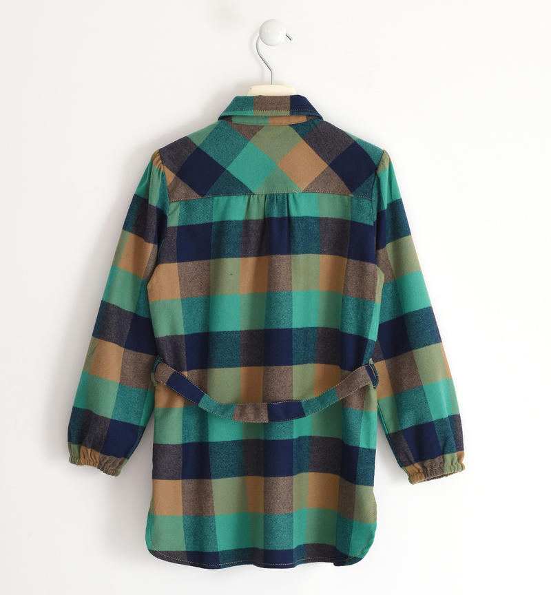 Maxi camicia ragazza da 8 a 16 anni Sarabanda VERDE-4646