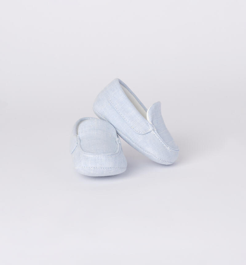 Elegant baby moccasins AZZURRO-3674