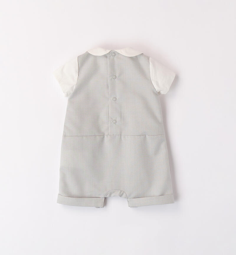 Baby boys' summer romper GRIGIO PERLA-0511