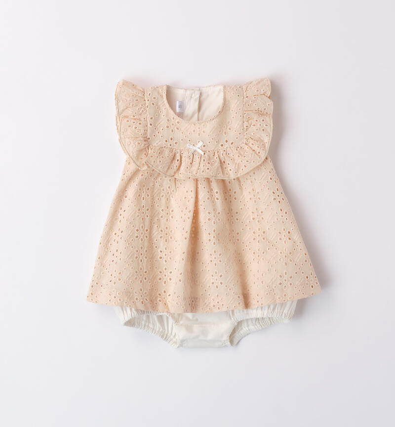 Baby girls' romper BEIGE-1033