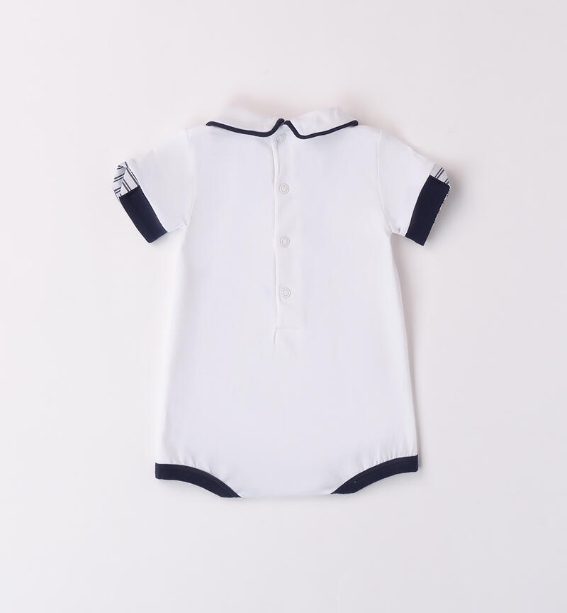 Baby boys' romper BIANCO-0113