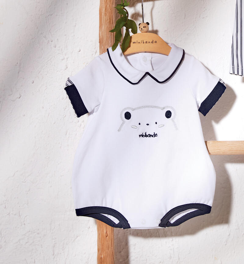 Baby boys' romper BIANCO-0113