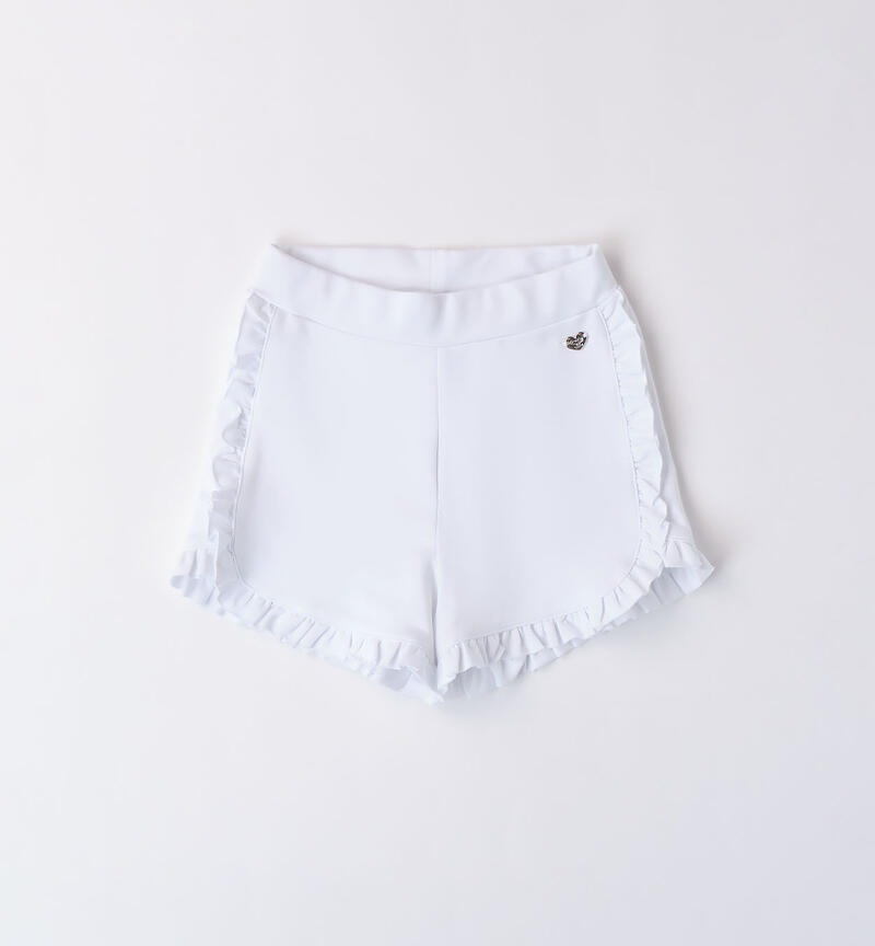Girls' shorts  BIANCO-0113