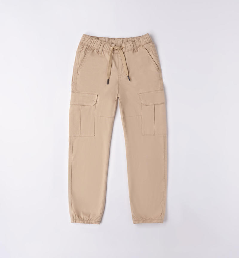 Pantalone cargo ragazzo da 8 a 16 anni Sarabanda BEIGE-0411