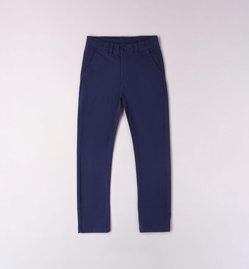 Sarabanda classic trousers for boys from 8 to 16 years NAVY-3545