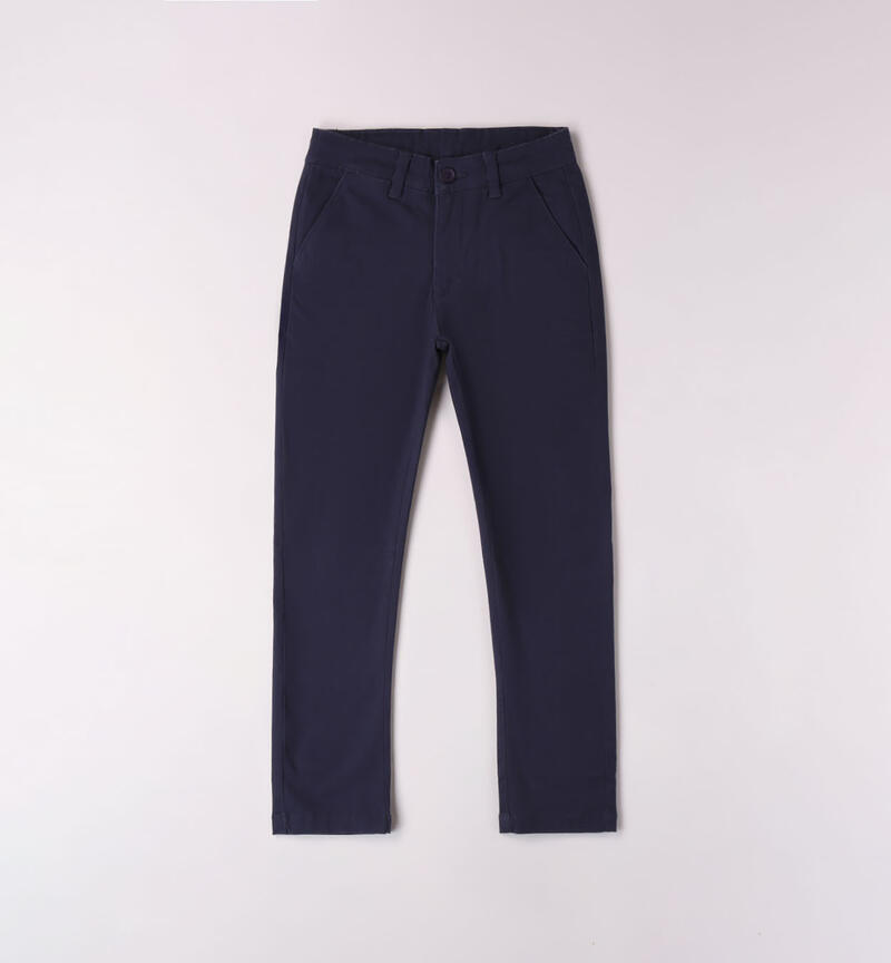 Sarabanda classic trousers for boys from 8 to 16 years NAVY-3854