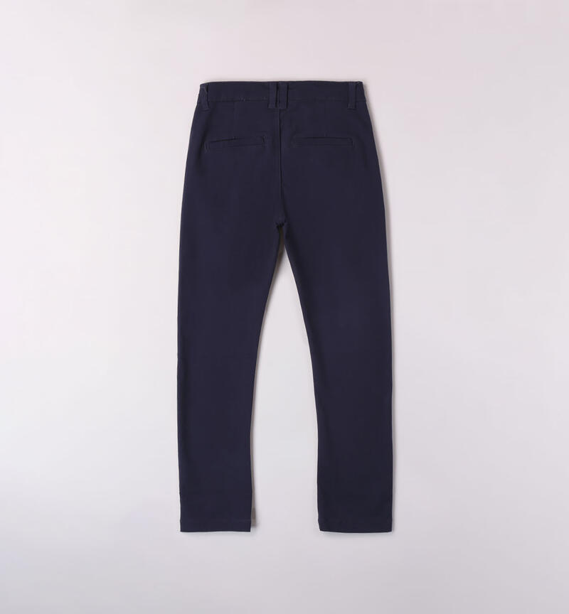 Sarabanda classic trousers for boys from 8 to 16 years NAVY-3854