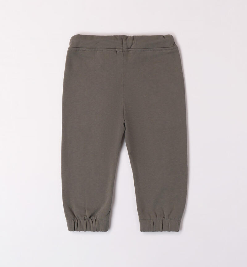 Pantalone con tasconi per bambino da 9 mesi a 8 anni Sarabanda VERDE SCURO-4254