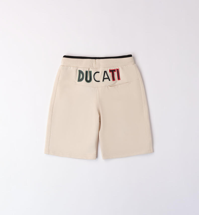 Pantalone corto Ducati per ragazzo ECRU'-0164