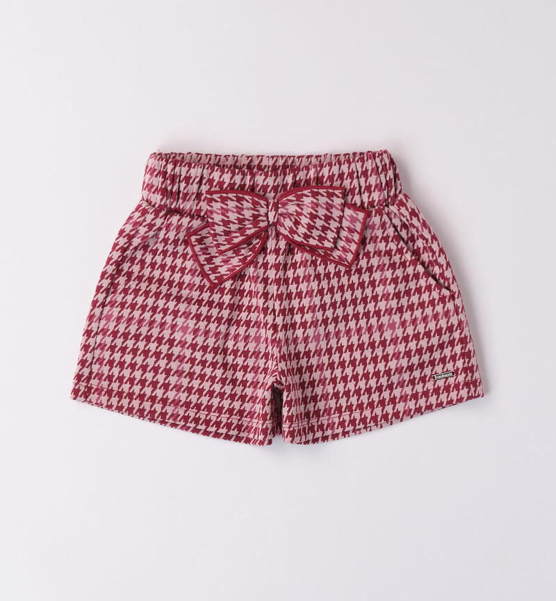 Pantalone corto per bambina da 9 mesi a 8 anni Sarabanda MAUVE-2783