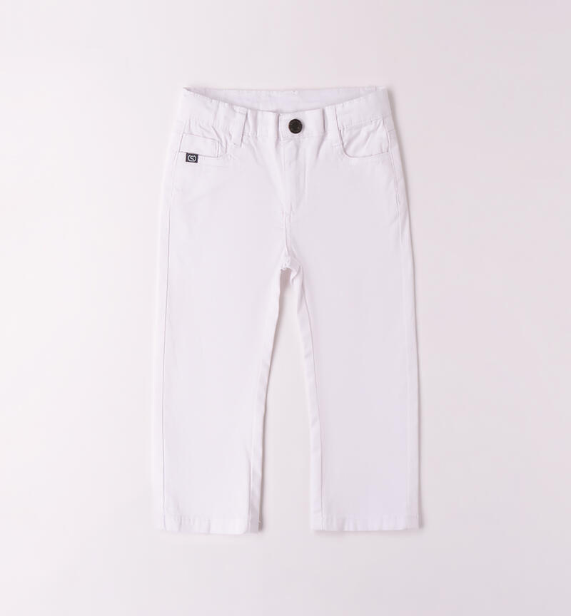 Pantalone da bambino BIANCO-0113