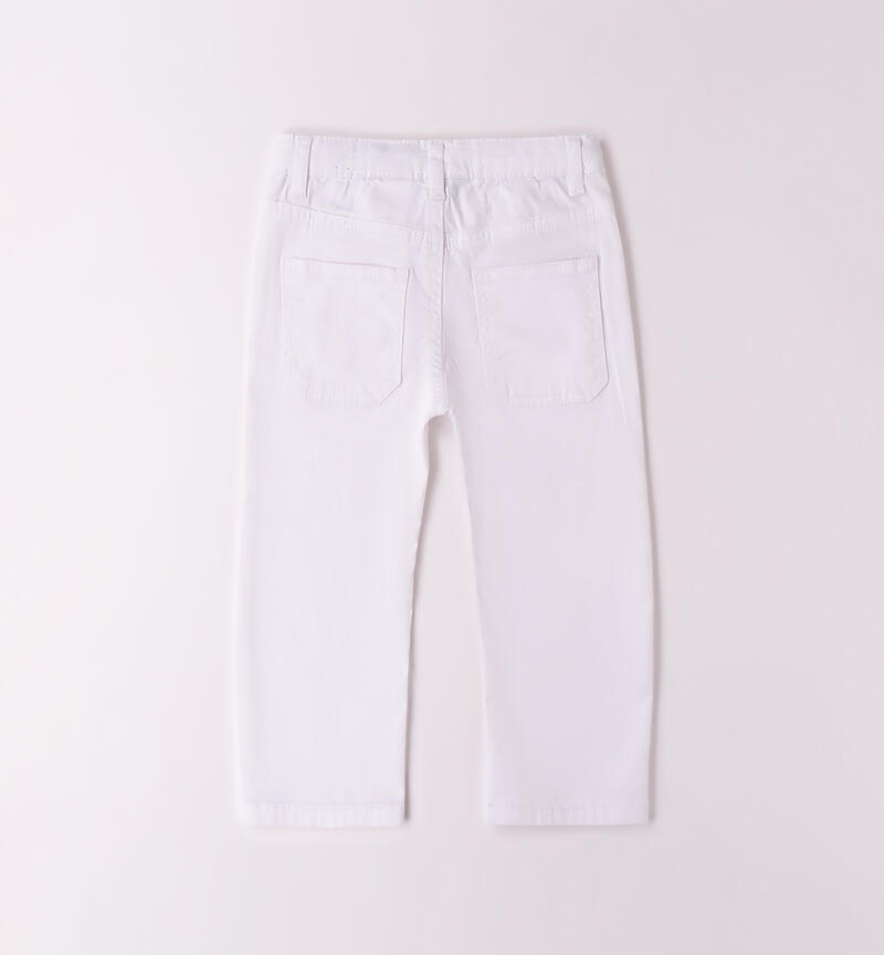 Pantalone da bambino BIANCO-0113