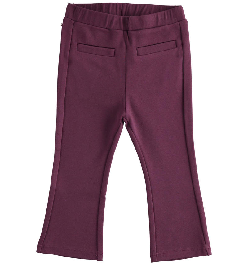 Pantalone elegante bambina da 9 mesi a 8 anni Sarabanda PRUGNA -3053