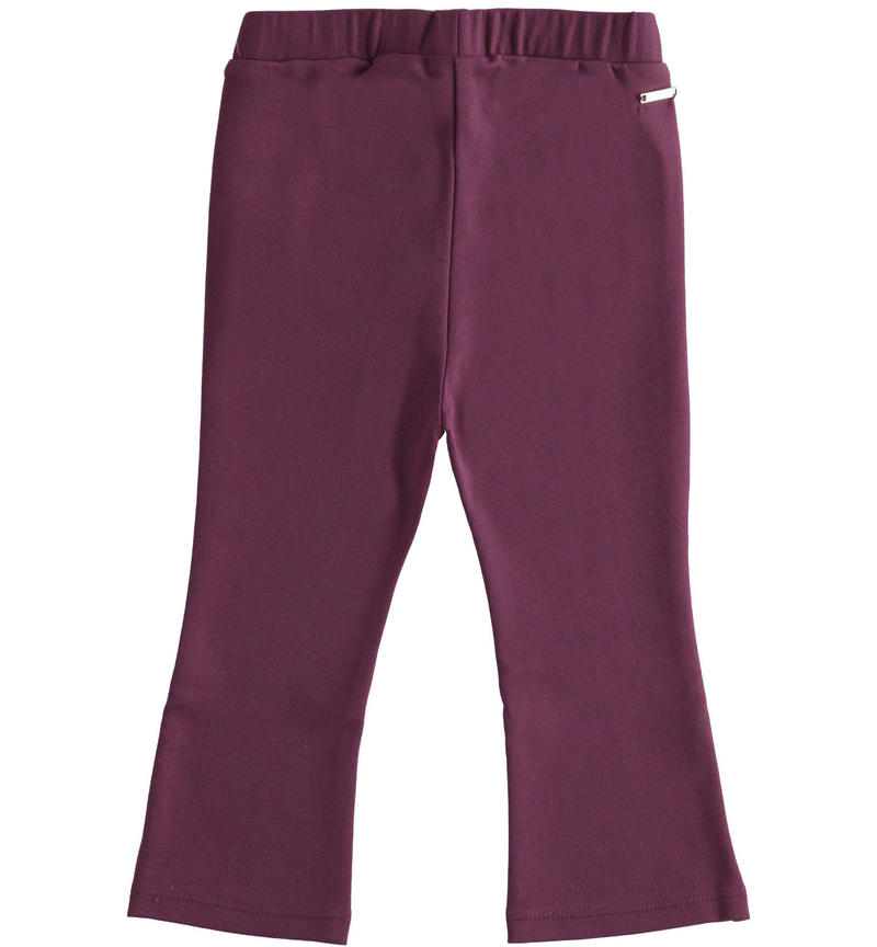 Pantalone elegante bambina da 9 mesi a 8 anni Sarabanda PRUGNA -3053
