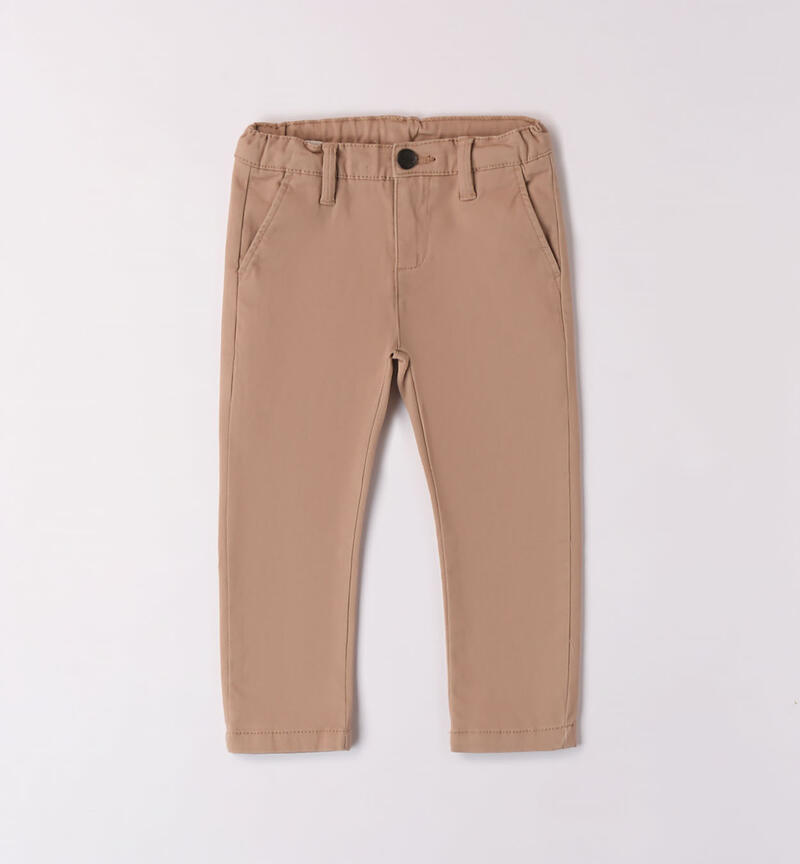 Sarabanda twill trousers for boys from 9 months to 8 years TORTORA-0932