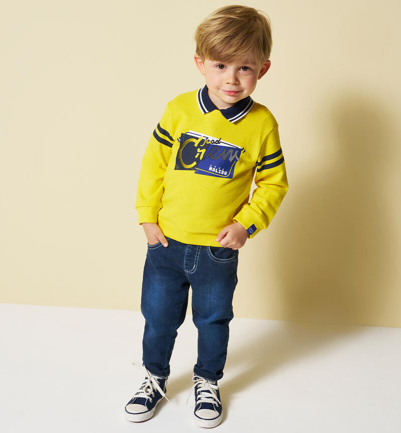 Pantalone jeans per bambino STONE WASHED-7450