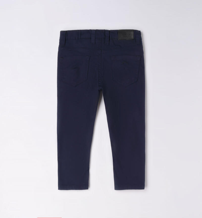 Pantalone lungo in cotone per bambino da 9 mesi a 8 anni Sarabanda NAVY-3854