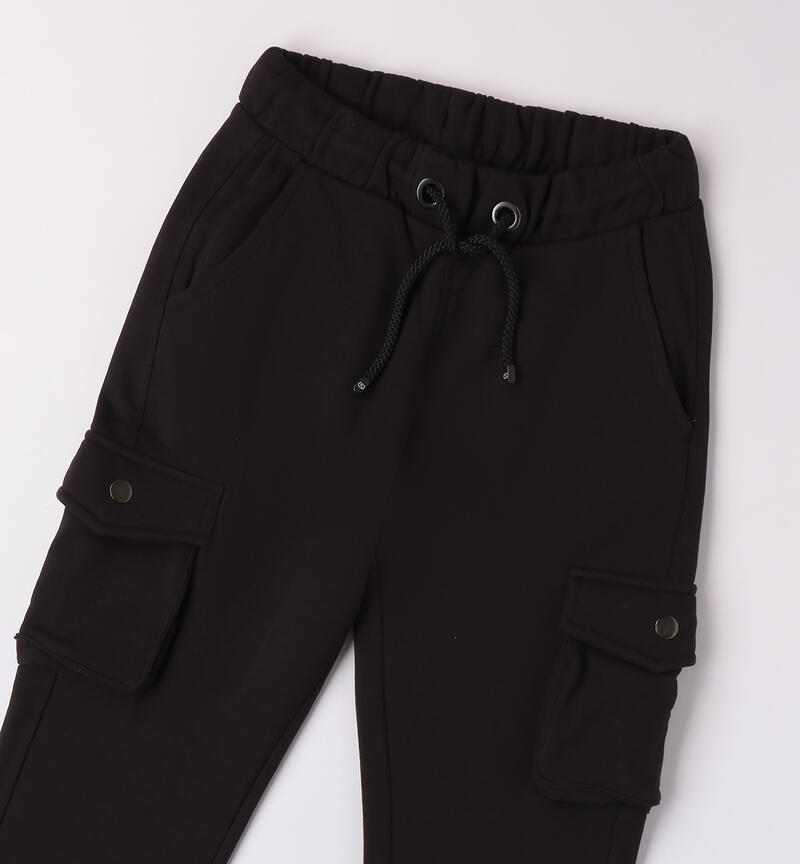 Pantalone per ragazzo 100% cotone
 NERO-0658