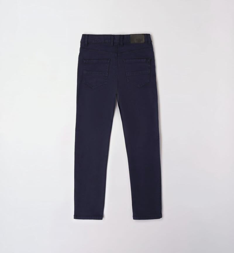 Sarabanda regular fit trousers for boys from 8 to 16 years NAVY-3854