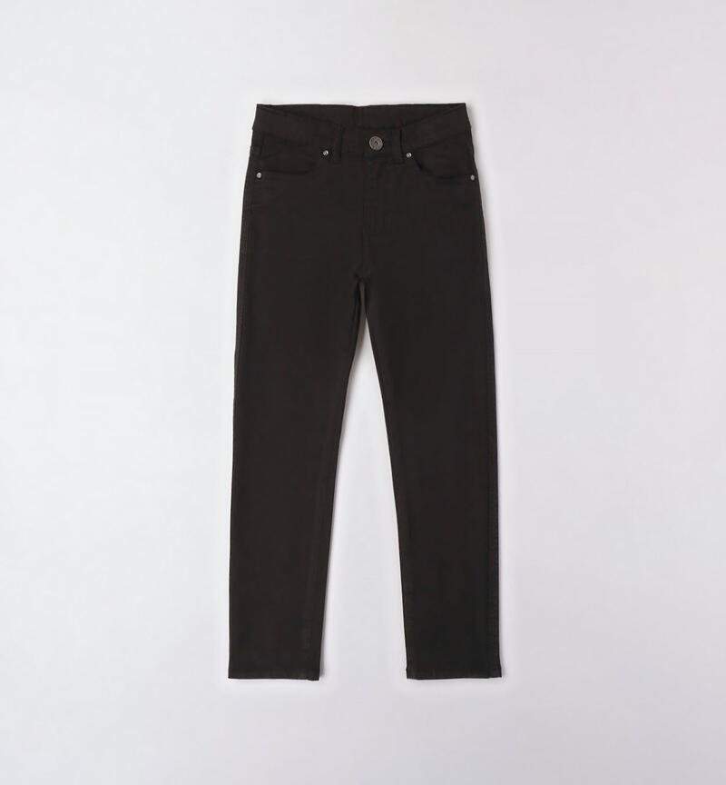 Sarabanda regular fit trousers for boys from 8 to 16 years NERO-0658