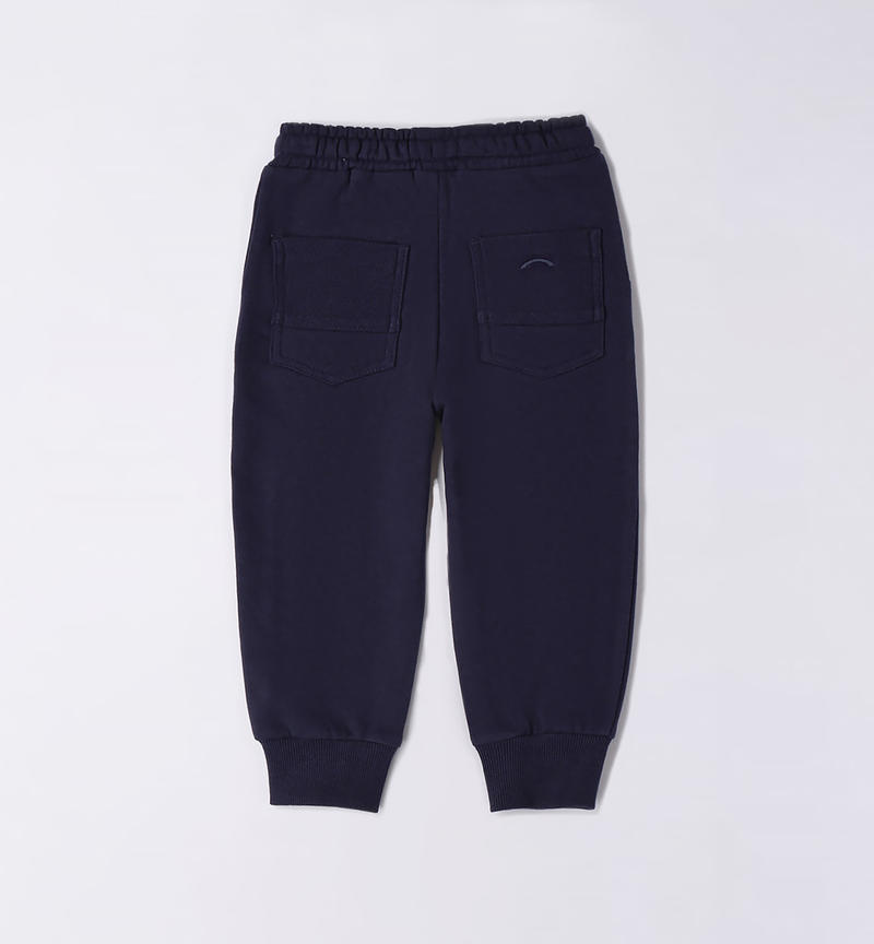 Pantalone sportivo bambino 100% cotone da 9 mesi a 8 anni Sarabanda NAVY-3854