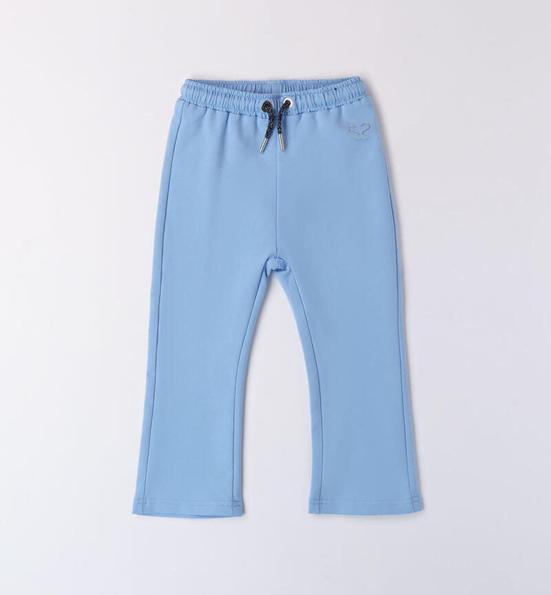 Girls' flared trousers  AZZURRO-3624