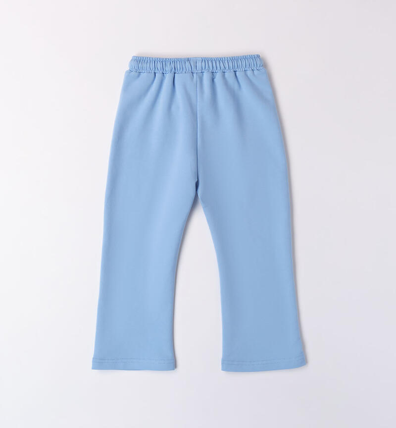 Girls' flared trousers  AZZURRO-3624