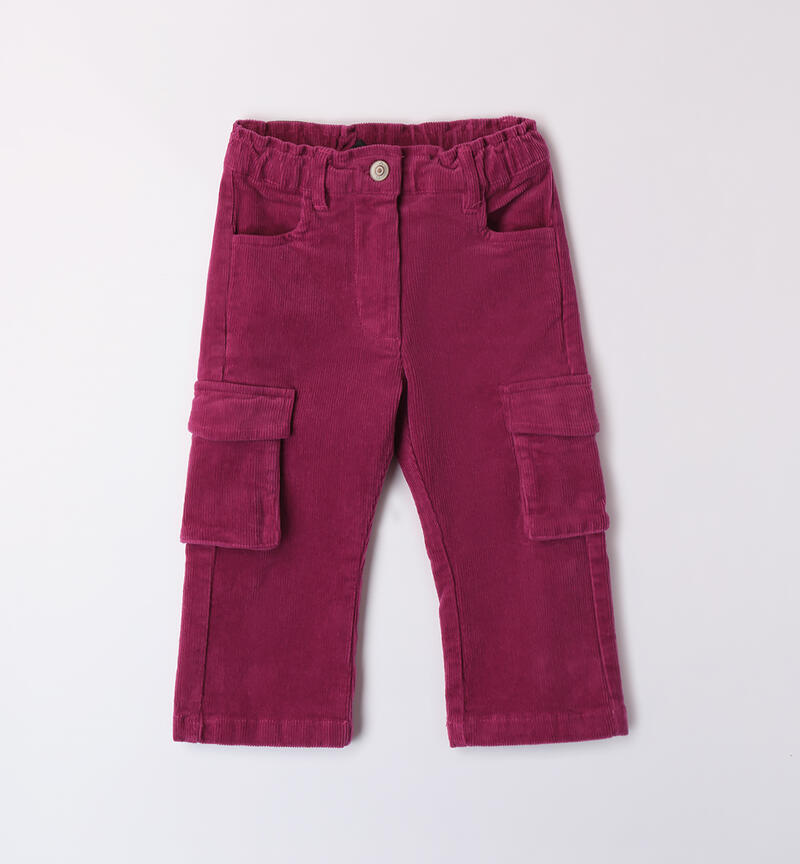 Pants with side pockets for girls ORCHIDEA-2834