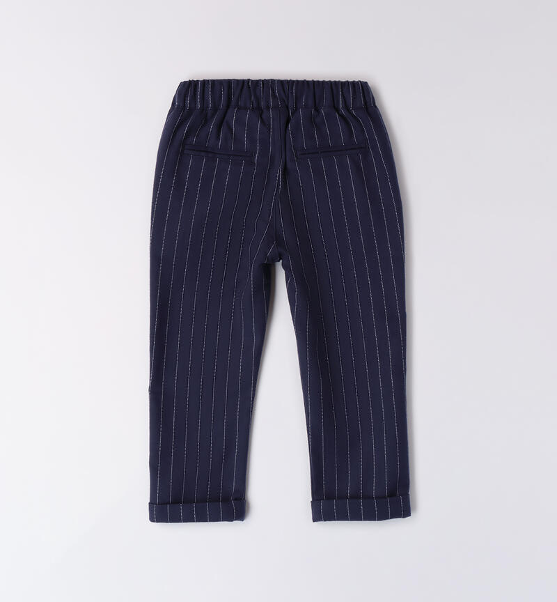 Pantaloni bambino cerimonia NAVY-3854