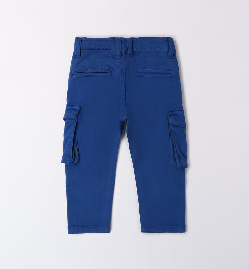 Pantaloni bambino con tasche BLU-3766