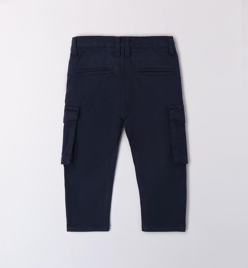 Pantaloni bambino con tasche NAVY-3854