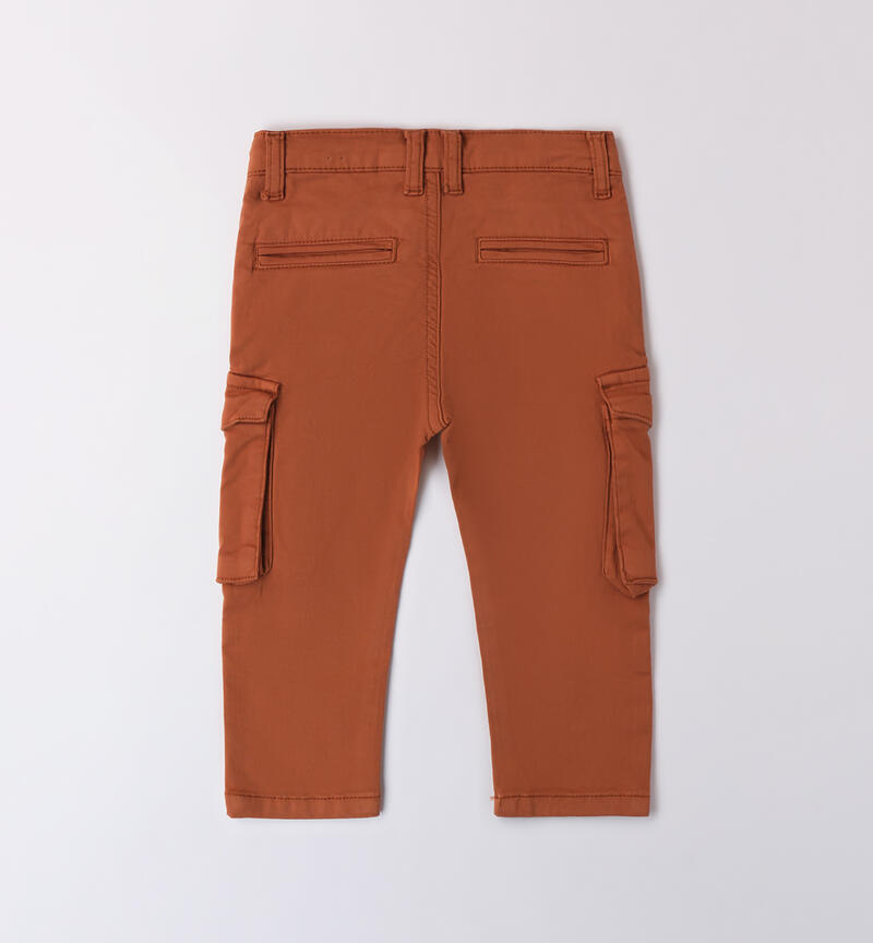 Pants with pockets for boys RUST-1125