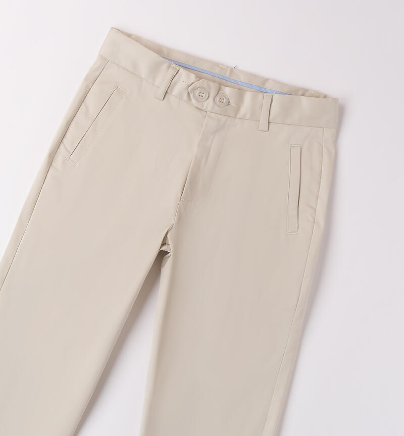 Girl's elegant trousers BEIGE-0172